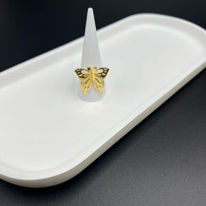 Gold Plated Butterfly Ring